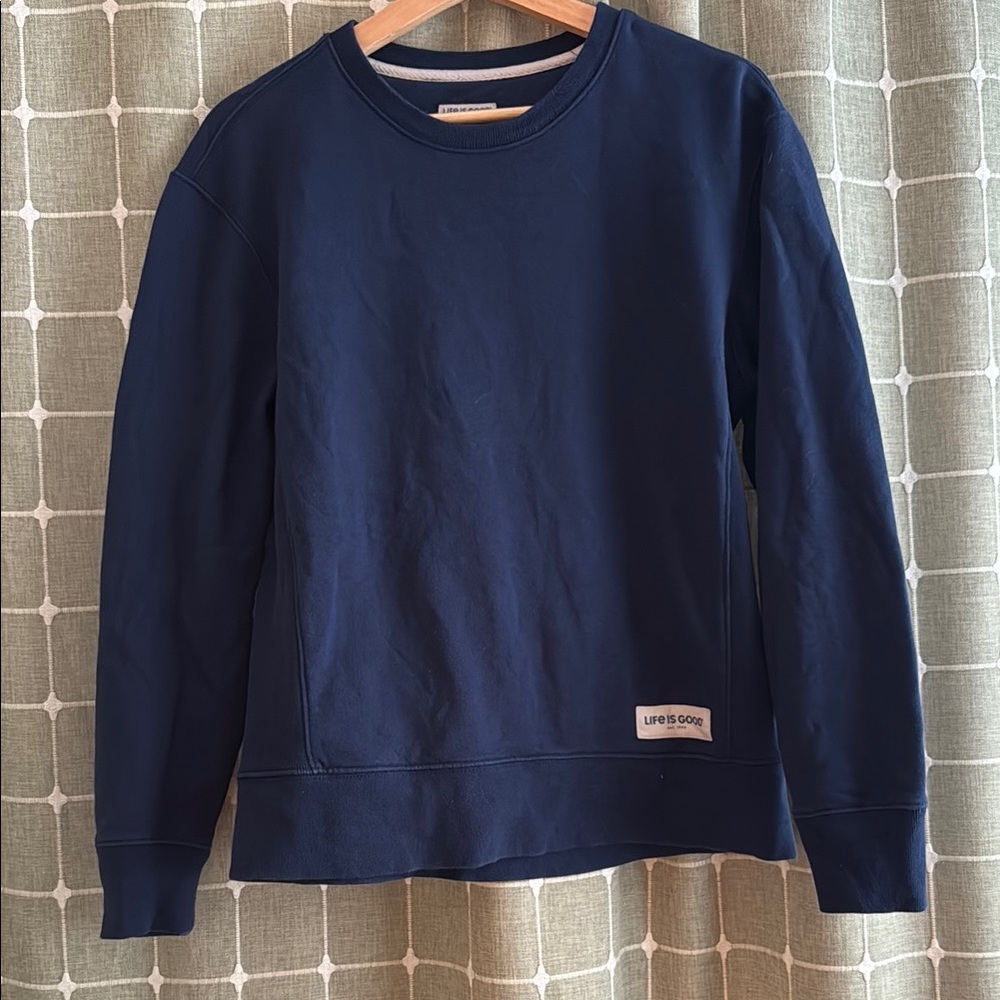Life is Good Women’s Solid Simply True Fleece Crew - small